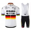 Set Kurzarmtrikot + Trägerhose 2020 Team Jumbo-Visma UCI-Weltmeisterschaften N001